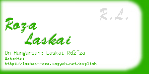 roza laskai business card